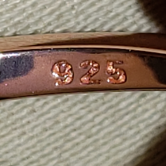 SZ 7 Pink Ethiopian Opal Ring 925 Silver/18K Rose Gold Overlay, NWT - Picture 11 of 14